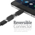 Fosmon USB 2.0 Type C (USB-C) Male to Type A (USB-A) Male Cable with 56k Ohm Pull-up Resistor - Black - 1ft
