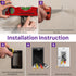 Single 1-Gang Low Voltage Wall Plate Mounting Bracket