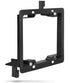 Dual 2-Gang Low Voltage Wall Plate Mounting Bracket