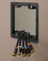 Dual 2-Gang Low Voltage Wall Plate Mounting Bracket
