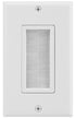 Universal Wall Plate with Brush Style Opening -Single 1-Gang – White