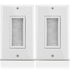 Universal Wall Plate with Brush Style Opening -Single 1-Gang -White