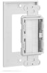 Universal Wall Plate with Brush Style Opening -Single 1-Gang -White