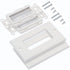 Universal Wall Plate with Brush Style Opening -Single 1-Gang -White