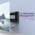 Universal Wall Plate with Brush Style Opening -Single 1-Gang -White