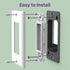 Universal Wall Plate with Brush Style Opening -Single 1-Gang -White