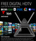 25 Mile Indoor Tabletop/Wall Mount HDTV Antenna with Retractable Dipoles (Rabbit Ears)