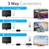 Amplified Ultra Thin Indoor HDTV Antenna, Up to 120 miles Range with Detachable Stand and Amplifier Signal Booster Power Supply and 9.8ft / 3m Coaxial Cable (US Version) - Black
