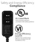 Amplified Ultra Thin Indoor HDTV Antenna, Up to 120 miles Range with Detachable Stand and Amplifier Signal Booster Power Supply and 9.8ft / 3m Coaxial Cable (US Version) - Black