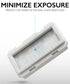 2-Gang Wall Plate with Brush - White (Screws Included)