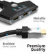 3x1 HDMI 2.0 Switch with 3FT Braided Pigtail Cable (4k@60Hz, 3D) - Space Gray