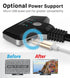 3x1 HDMI 2.0 Switch with 3FT Braided Pigtail Cable (4k@60Hz, 3D) - Space Gray