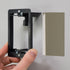 Single 1-Gang Mounting Bracket and Universal Wall Plate with Brush Style Opening