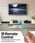 5 Port HDMI Switch, HDMI 2.0 Auto Switch, 4K@60Hz 5x1 Switcher Splitter Box with Remote Control, Support 4Kx2K 3D HDR, 18Gbps, HDCP 2.2 for Apple TV, Fire Stick, HDTV, PS4, Xbox, PC