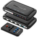 Fosmon 4X1 HDMI Switch w/ IR Remote Control and EU AC Power Adapter - Black (4K@30Hz, Supports 3D)