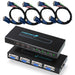 HD8212 4-Port KVM Switch