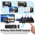 HD8212 4-Port KVM Switch