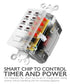 [UL Listed] AC125V/15A In-Wall 4-Hours Countdown Timer – White