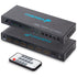 4X2 HDMI Matrix 4-Port Switch, 4 In 2 Out Splitter with SPDIF Optical, 3.5mm Audio Output and IR Remote Control, Support 3D, ARC, 4K*2K, Full HD 1080p, Compatible with PS4, PS5, PC, Xbox One