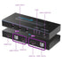 2 Port HDMI KVM Switch / Switcher, Share 2 Computers With One Set of USB Keyboard, Mouse and HD Monitor, Support UHD 4K@30Hz, 3D, 1080P with 2x USB And 2x HDMI Cable, No Power Adapter Required
