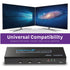 2 Port HDMI KVM Switch / Switcher, Share 2 Computers With One Set of USB Keyboard, Mouse and HD Monitor, Support UHD 4K@30Hz, 3D, 1080P with 2x USB And 2x HDMI Cable, No Power Adapter Required