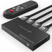Fosmon 3-Port HDMI 8K Switch with Remote, Support 8K@60Hz 4K@120Hz HDR10+ HDCP 2.3 High Speed 48Gbps 3 in 1 Out Auto-Switching 3x1 HDMI 2.1 Switcher Splitter Hub Compatible with PS5, Xbox X, Apple TV
