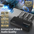 4K@60Hz 4:4:4 HDMI Splitter 1 in 2 Out, 2-Port HDMI 1x2 Splitter with EDID Down-scaler for Dual Identical Display Support 1080p@60Hz HDMI2.0 HDCP 2.2 HDR10 Dolby Digital 18Gbps 3D for Xbox, PS5