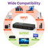 4K@60Hz 4:4:4 HDMI Splitter 1 in 2 Out, 2-Port HDMI 1x2 Splitter with EDID Down-scaler for Dual Identical Display Support 1080p@60Hz HDMI2.0 HDCP 2.2 HDR10 Dolby Digital 18Gbps 3D for Xbox, PS5