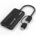 USB 3.0 to HDMI Dual Display Monitors Adapter, Video Graphics Adapter, HDMI 2.0 Splitter Support USB-C, USB-A, USB 4 Thunderbolt 3/4, 4K@30Hz+1080P@60Hz, 6 Monitor Displays for Windows & Mac OS