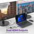 Fosmon USB-C to Dual HDMI Output (4k@60Hz) - Silver