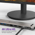 11-in-1 USB-C Desktop Hub with x2 HDMI (4k@60Hz),DisplayPort (4K@60Hz), x2 USB-C (USB 3.0), x2 USB 3.0Port, USB 2.0 Port, TF 2.0, RJ45 Ethernet Port (1000M) +3.5mm Jack - Gunmetal Gray