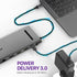 11-in-1 USB-C Desktop Hub with x2 HDMI (4k@60Hz),DisplayPort (4K@60Hz), x2 USB-C (USB 3.0), x2 USB 3.0Port, USB 2.0 Port, TF 2.0, RJ45 Ethernet Port (1000M) +3.5mm Jack - Gunmetal Gray