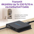 1x2 HDMI Extender Splitter 230ft (70M) Over Single Cat6a/7 Cable w/ US AC Adapter (4K@60Hz) - Black