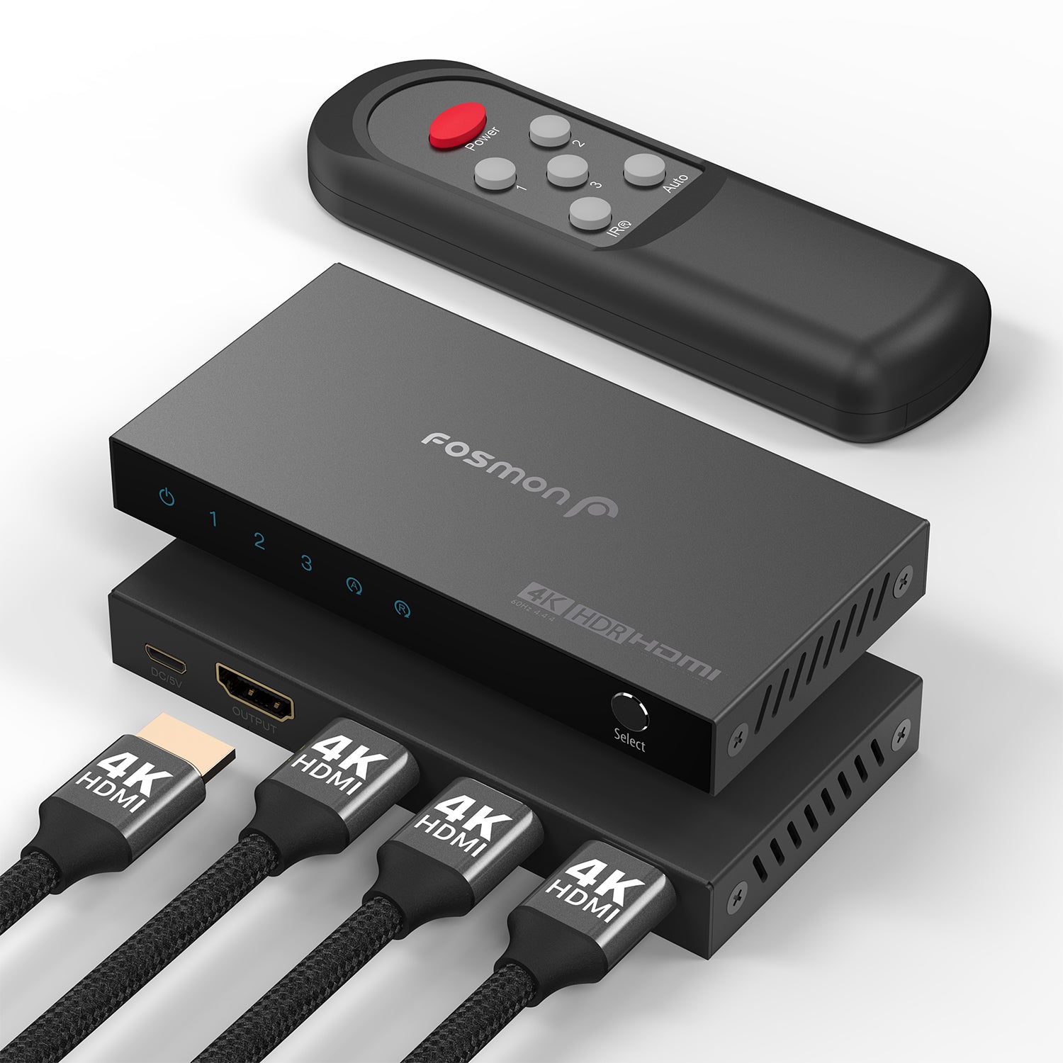 3X1 HDMI Switch w/ Remote control (4K@60Hz) -Black