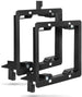 2-Gang Low Voltage Mounting Bracket - Black (Mounting Screws Included)