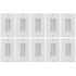 Fosmon 1-Gang Wall Plate with Brush - White (Screws Included) - 10 Pack