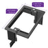 Fosmon 1-Gang Low Voltage Mounting Bracket - Black (Mouting Screws Included) - 2 Pack