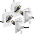 Fosmon Recessed Low Voltage Cable Plate 1 Gang-2 Pack, in Wall Cable Management Kit, Single Gang Cable Pass Through Plates TV Cord Hider for Wall Mounted TV- White