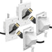 Fosmon Recessed Low Voltage Cable Plate 1 Gang-2 Pack, in Wall Cable Management Kit, Single Gang Cable Pass Through Plates TV Cord Hider for Wall Mounted TV- White