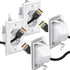 Fosmon 1-Gang Recessed Low-Voltage Cable Plate - White -2 Pack
