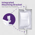 Fosmon 1-Gang Recessed Low-Voltage Cable Plate - White -2 Pack