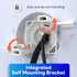 Fosmon Silicone Grommet Wall Plate with Hole Saw Drill -White