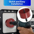 Fosmon Silicone Grommet Wall Plate with Hole Saw Drill -White