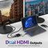 USB-C Thunderbolt 3 to Dual HDMI Adapter