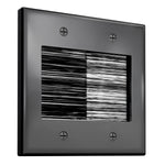 Fosmon 2-Gang Brush Wall Plate, Double Gang Cable Management Kit for Cable pass through, Wire Cord Hider for Wall Mounted TV, Coaxial, HDMI, Ethernet Speaker Low Voltage Wires and Power Cords