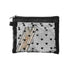Mber Mesh Small Cosmetic Makeup Bag with Zipper - Black