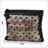 Mber Mesh Medium Cosmetic Makeup Bag with Zipper - Black