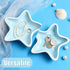 Mber Jewelry Tray Ceramic Jewelry Holder, Starfish Jewelry Dish Ring Holder, Trinket Dish Jewelry Tray Organizer, Ring Jewelry Plate Decorative Tray