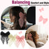 Mber [3 Pack] Decorative Lace Hair Tie Bows - Pink, Cream, Black