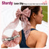 Mber [3 Pack] Decorative Lace Hair Tie Bows - Pink, Cream, Black